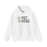 White coffee hoodie featuring Moka pot graphic and 