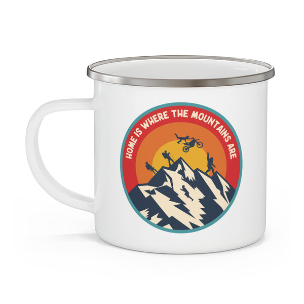 Home is Where the Mountains Are Camping Mug