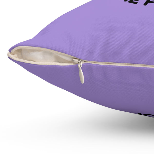 Just Here for the Vibes Peace Square Accent Pillow