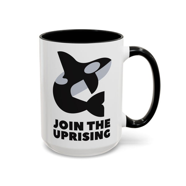 Join the Uprising Orca Ceramic Coffee Mug