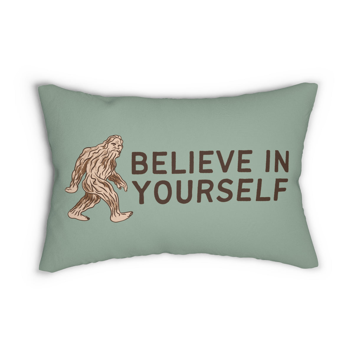 Bigfoot Believe in Yourself Lumbar Accent Pillow