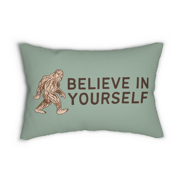 Bigfoot Believe in Yourself Lumbar Accent Pillow