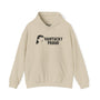 Vantucky Proud hoodie in beige featuring a graphic design, perfect for showcasing bold and carefree style.