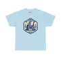 Light blue Custom Cycles Northwest athletic tee with motorcycle graphic for motorcycle enthusiasts