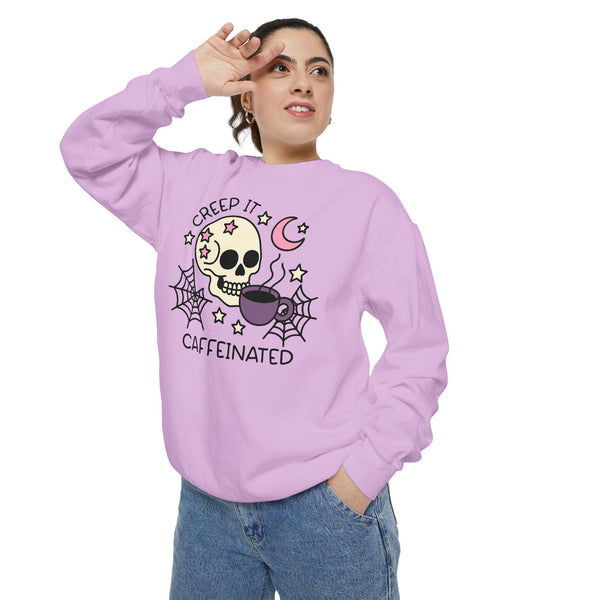 Creep it Caffeinated Garment Relaxed Sweatshirt