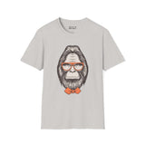 Gentleman of the Woods Bigfoot T-shirt featuring a classy Sasquatch with glasses and a bowtie.