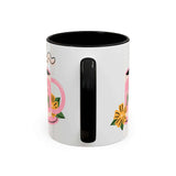 Number One Mom Mug featuring playful florals and retro design, perfect for celebrating Moms.