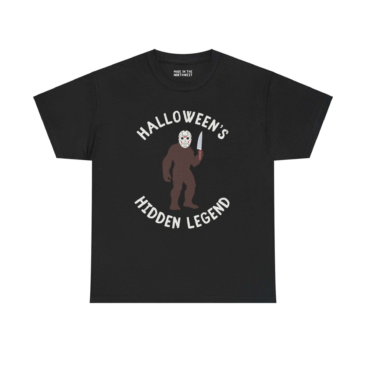 Halloween's Hidden Legend Bigfoot Athletic T-Shirt