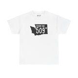 From the 509 Washington State Athletic Tee showcasing Spokane pride with a state shape and star design.