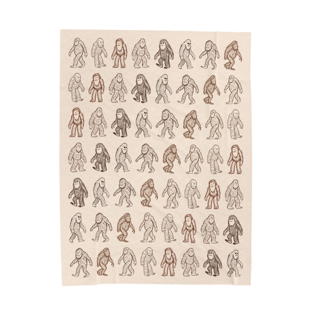 The Many Faces of Bigfoot Lightweight Cozy Blanket