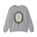 Grower's Union Local 420 cozy sweatshirt featuring a hand holding a joint design, perfect for 420 culture enthusiasts.