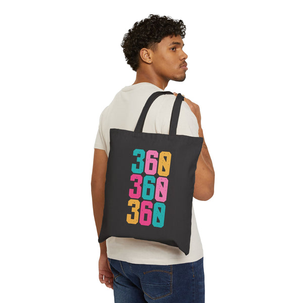 Three Six Oh Vancouver Washington Electric Pop Cotton Canvas Tote Bag