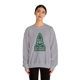 Cozy gray sweatshirt featuring gnome design with text 'The NW Is My Gnome' perfect for Northwest lovers.