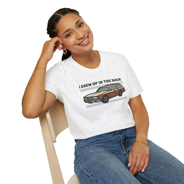 I Grew Up in the Back Wagon Softstyle T-Shirt