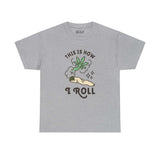 Gray athletic tee with 