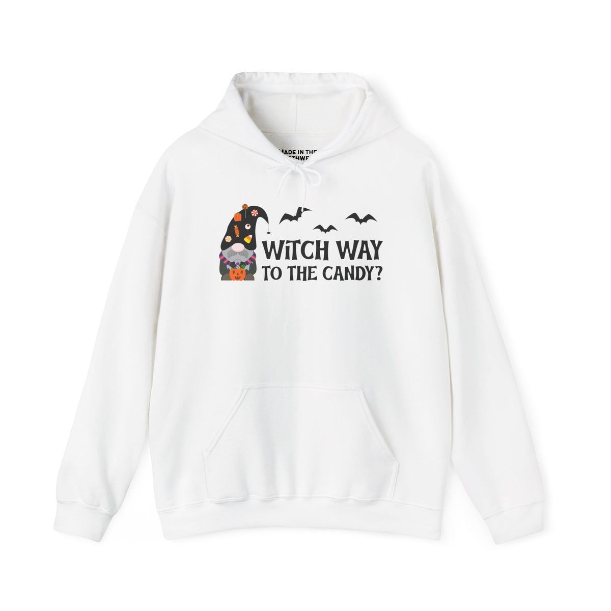 Witch Way to the Candy Gnome Halloween Heavy Blend Classic Hoodie