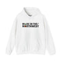 Cozy white hoodie featuring 'Made in the Northwest' text, designed for nature lovers and PNW enthusiasts.