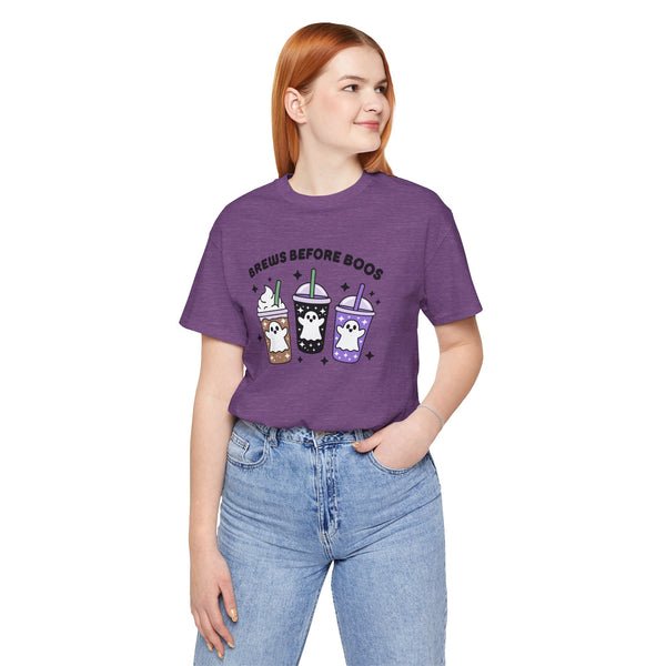 Brews Before Boos Halloween Coffee Premium Soft Tee