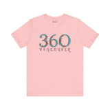 Pink 360 Floral Area Code Soft Tee with 