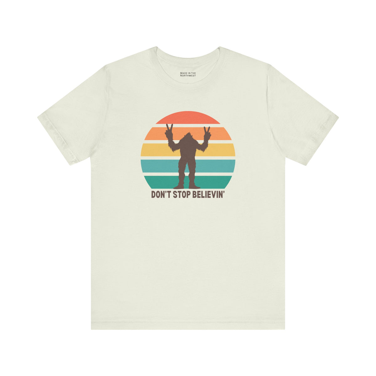 Don't Stop Believin' Bigfoot Premium Soft Tee