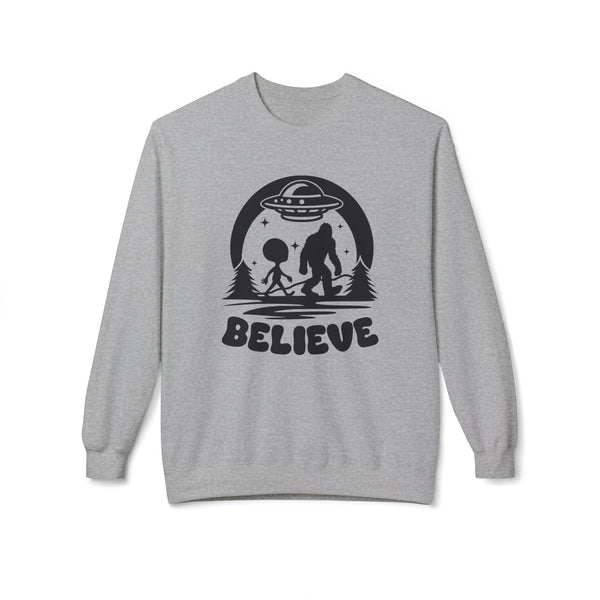 Believe in Aliens and Bigfoot Softstyle Midweight Sweatshirt