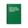 Forest Gnome Commune spiral notebook, perfect for planning whimsical escapes into nature.