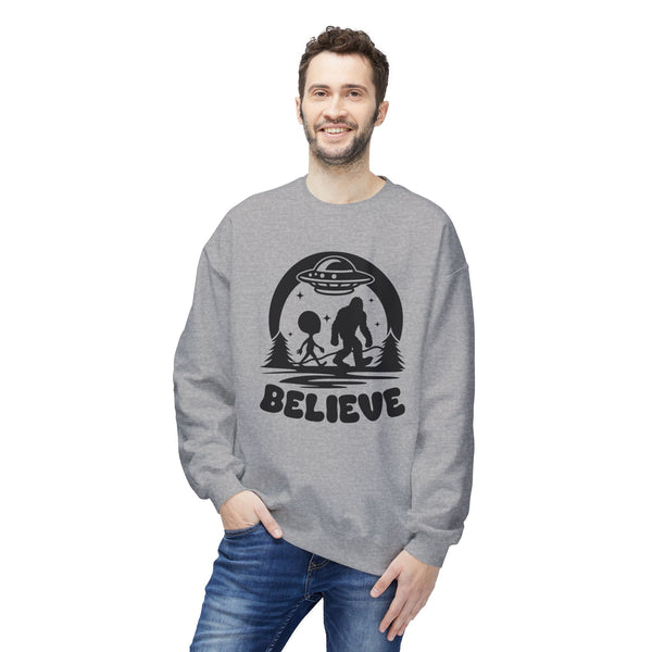 Believe in Aliens and Bigfoot Softstyle Midweight Sweatshirt