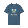 Stay Groovy T Shirt featuring a cheerful flower design and retro style lettering for positive vibes.