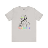 George's Rainbow Vision Vancouver Tee with rainbow glasses and lettering, celebrating Pride and inclusivity.