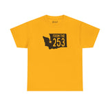 Yellow From the 253 Washington State Athletic Tee featuring Tacoma star design.