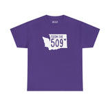 Purple From the 509 Washington State Athletic Tee featuring Spokane star design.