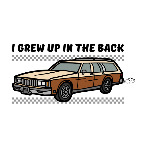 I Grew Up in the Back Wagon Softstyle T-Shirt