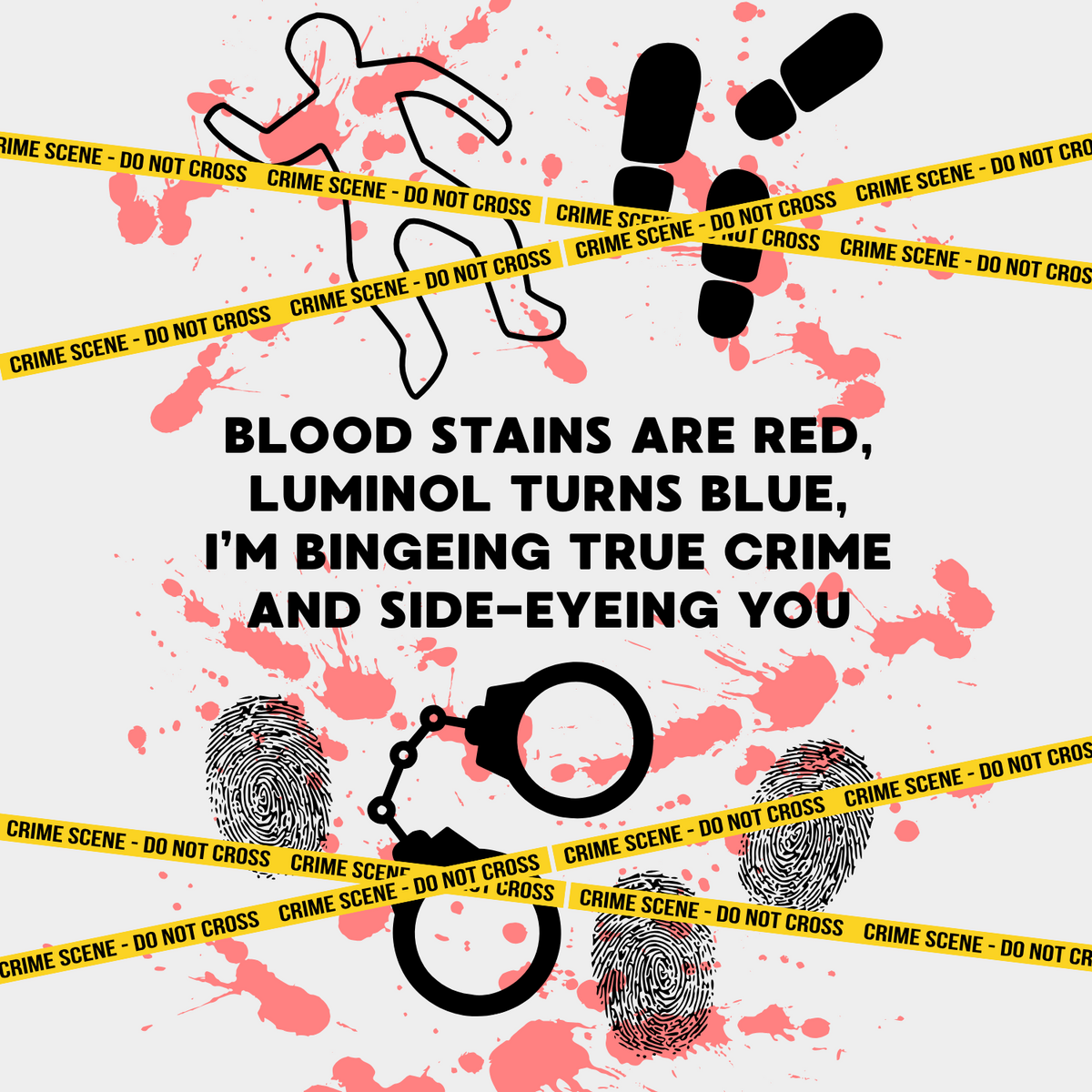 My Ode to True Crime Spiral Notebook