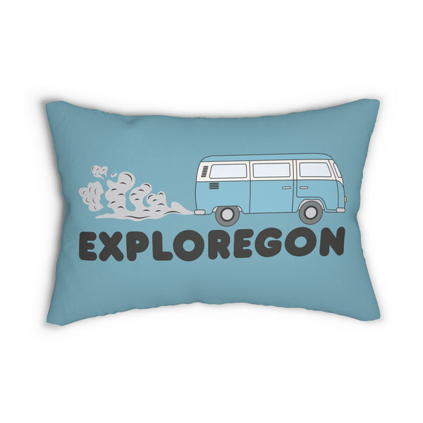 Exploregon Adventure Van Lumbar Accent Pillow