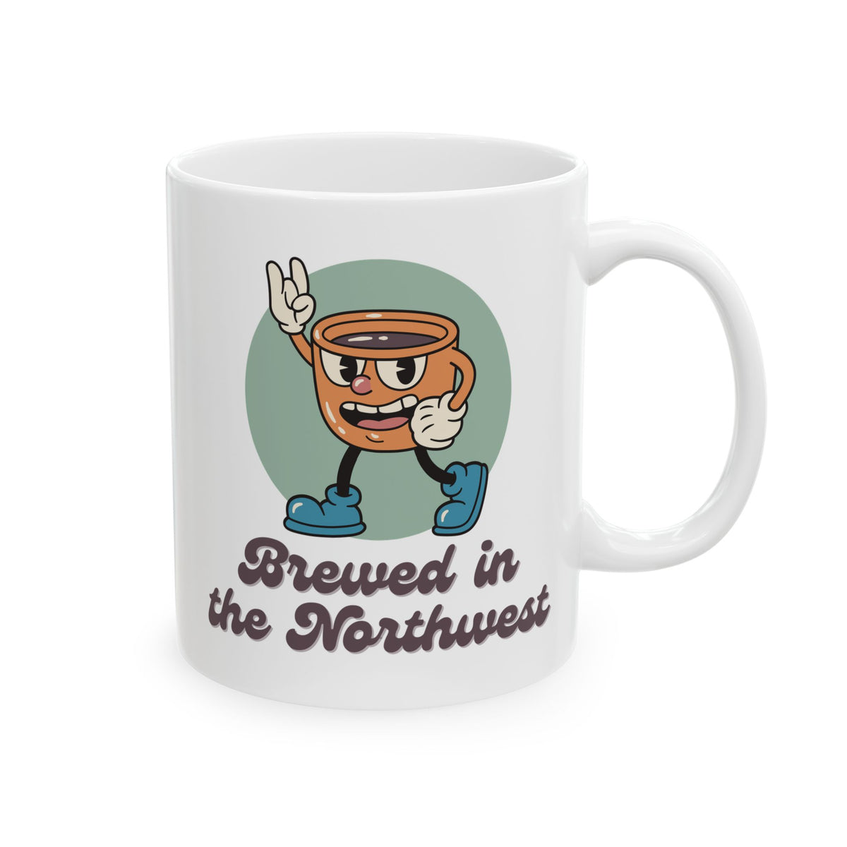 Brewed in the Northwest Ceramic Coffee Mug
