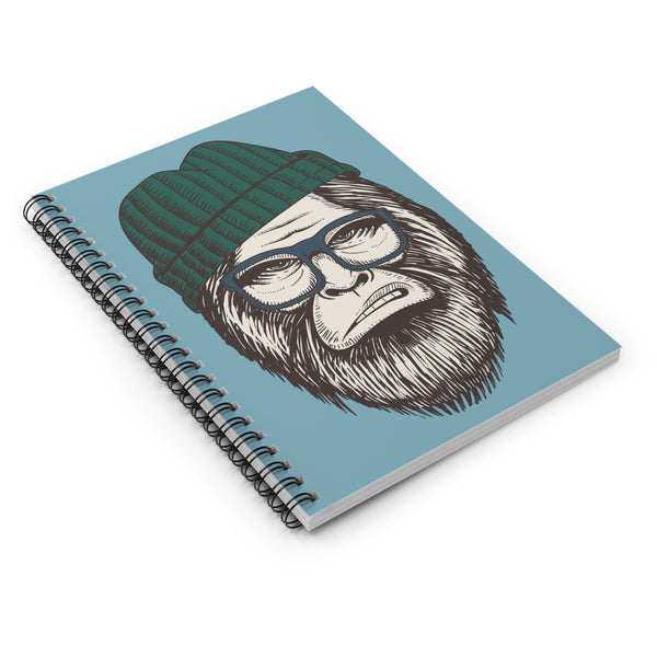 Hipster Squatch Bigfoot Spiral Notebook