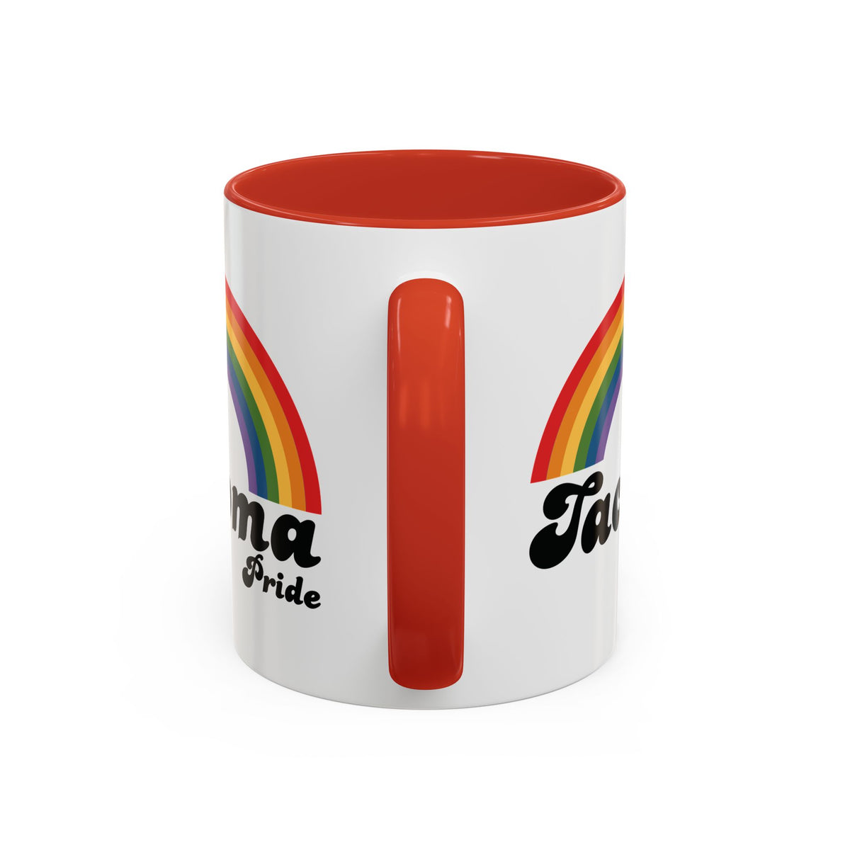 Retro Rainbow Tacoma Pride Ceramic Coffee Mug