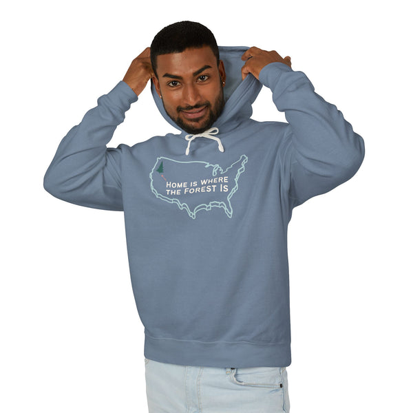 Home is Where the Forest Is Lightweight Hoodie