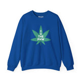 Blue sweatshirt with 