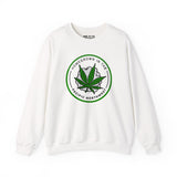 Homegrown Vibes PNW Edition sweatshirt featuring marijuana leaf design, celebrating Pacific Northwest culture, soft and stylish.