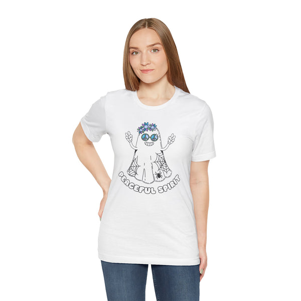 Peaceful Spirit Hippie Ghost Softstyle T-Shirt