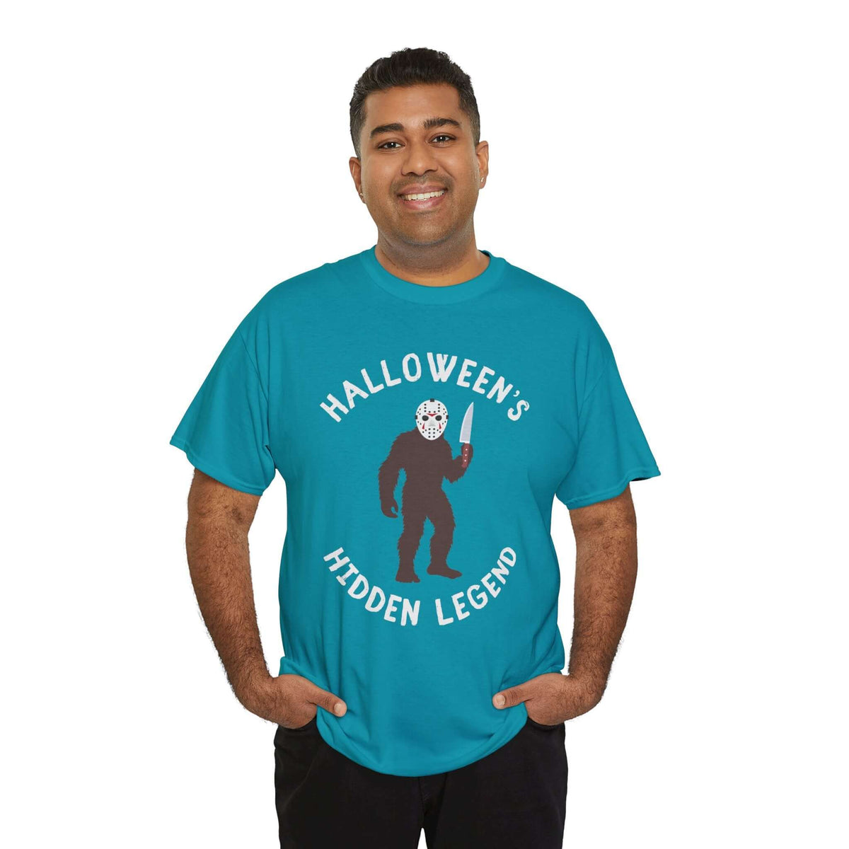 Halloween's Hidden Legend Bigfoot Athletic T-Shirt