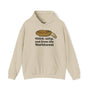 Thick & salty Northwest geoduck clam hoodie with humorous graphic for seafood lovers.