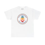 White athletic tee featuring 'Visit the Hidden Legends' with Bigfoot graphic, celebrating Northwest pride.