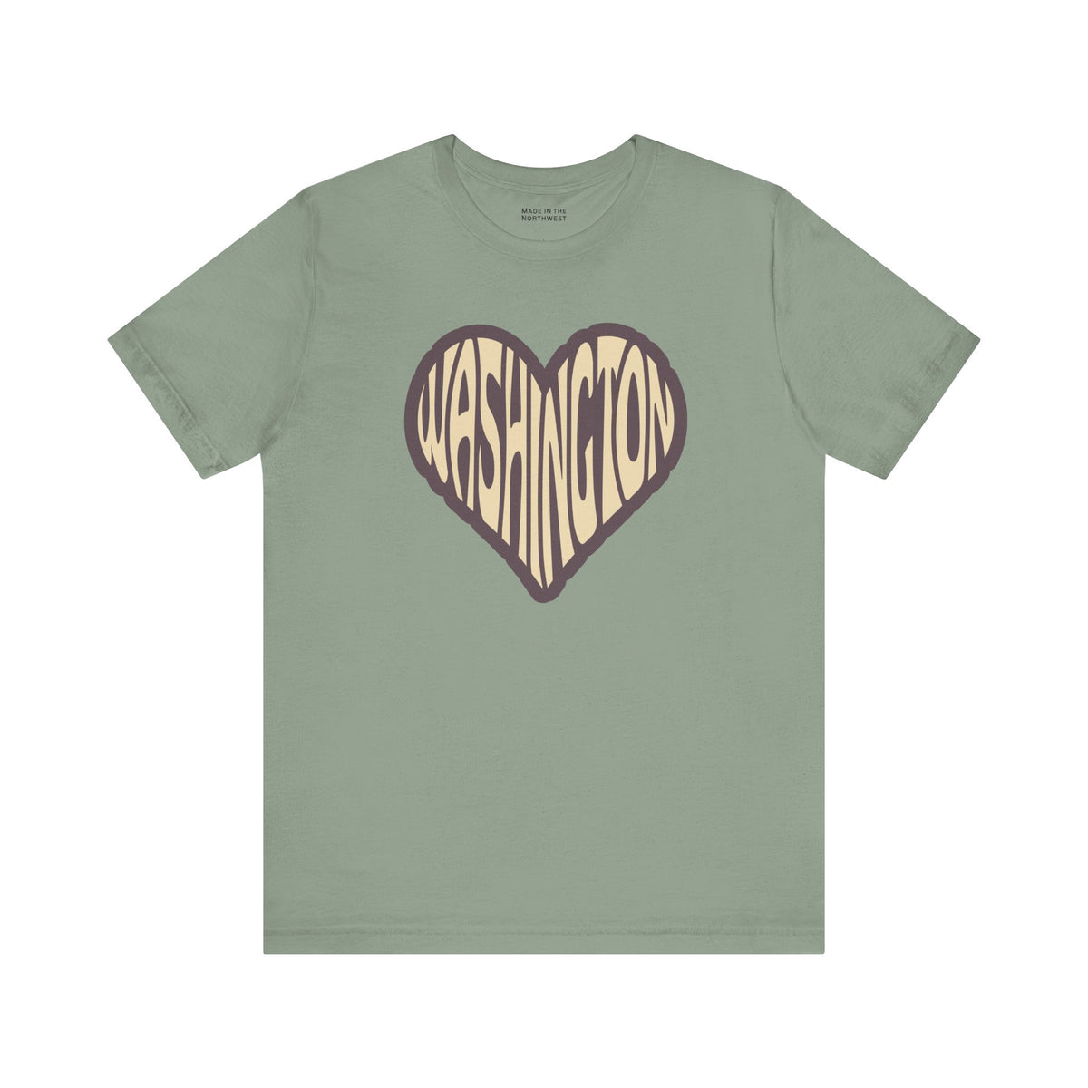 Washington State of Mind Heart Premium Soft Tee