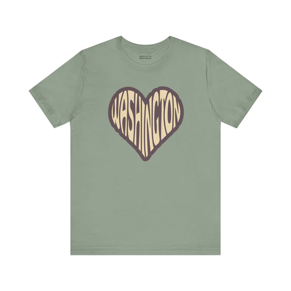 Washington State of Mind Heart Premium Soft Tee