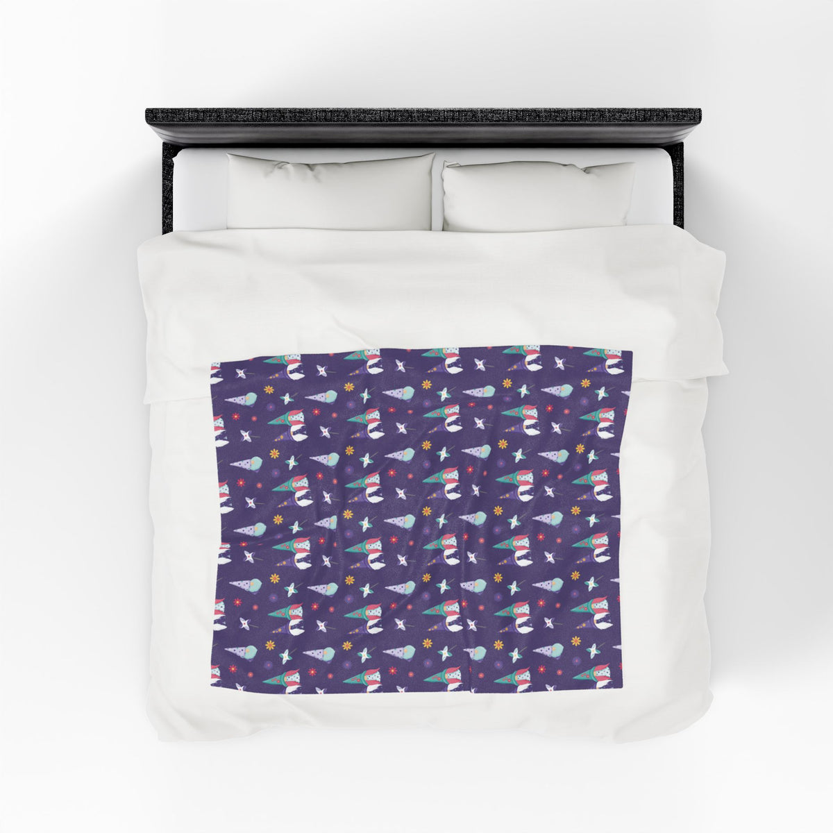 Whirlwind of Gnomes Lightweight Cozy Blanket