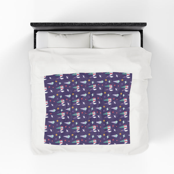 Whirlwind of Gnomes Lightweight Cozy Blanket