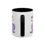 Let's Have a Spooky Tea Mug featuring a pastel purple cup with ghost steam and a tiny skull.