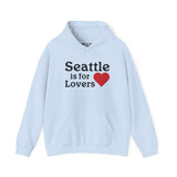 Light blue hoodie with 